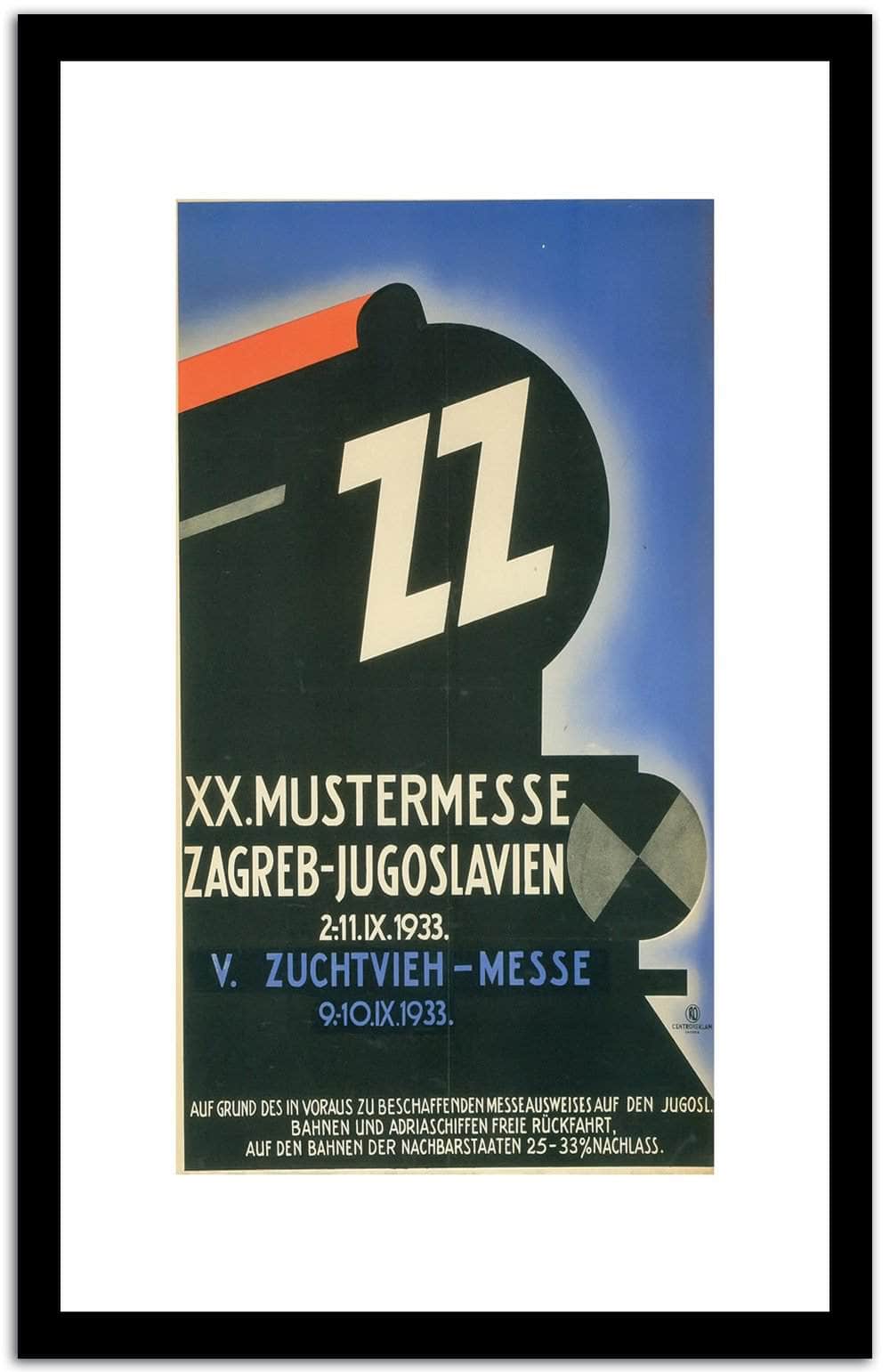 Xx.mustermesse  Vintage Poster Fine Art Print