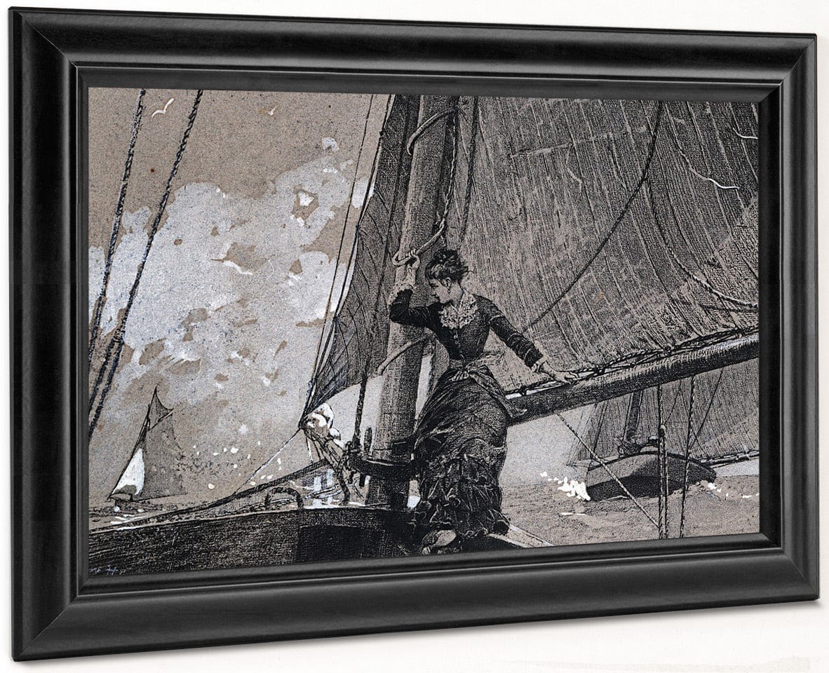 Yachting Girl By Winslow Homer Fine Art Print