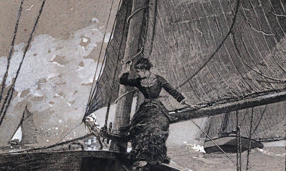 Yachting Girl By Winslow Homer Fine Art Print