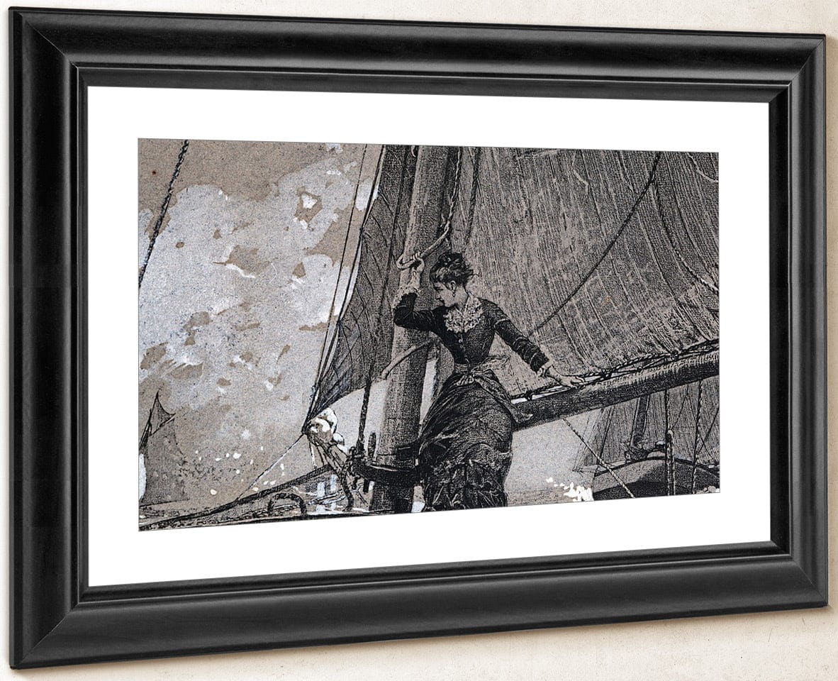 Yachting Girl By Winslow Homer Fine Art Print