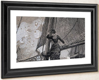 Yachting Girl By Winslow Homer Fine Art Print