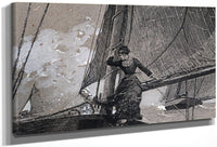 Yachting Girl By Winslow Homer Fine Art Print