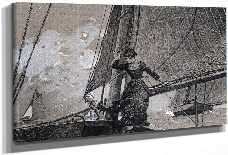 Yachting Girl By Winslow Homer Fine Art Print