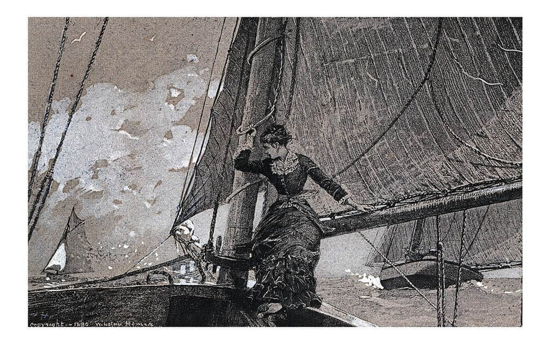 Yachting Girl By Winslow Homer Fine Art Print Fine Art Print