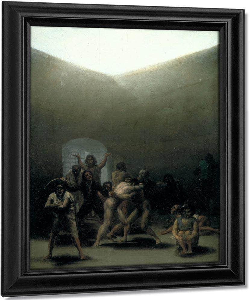 Yard With Lunatics 1794 Oil On Tin Plated Iron 43 8X32 7Cm By Francisco De Goya Fine Art Print