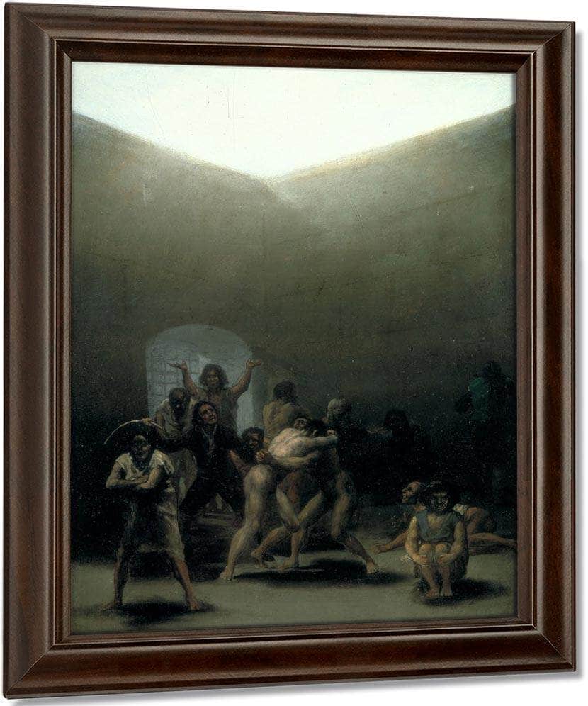 Yard With Lunatics 1794 Oil On Tin Plated Iron 43 8X32 7Cm By Francisco De Goya Fine Art Print