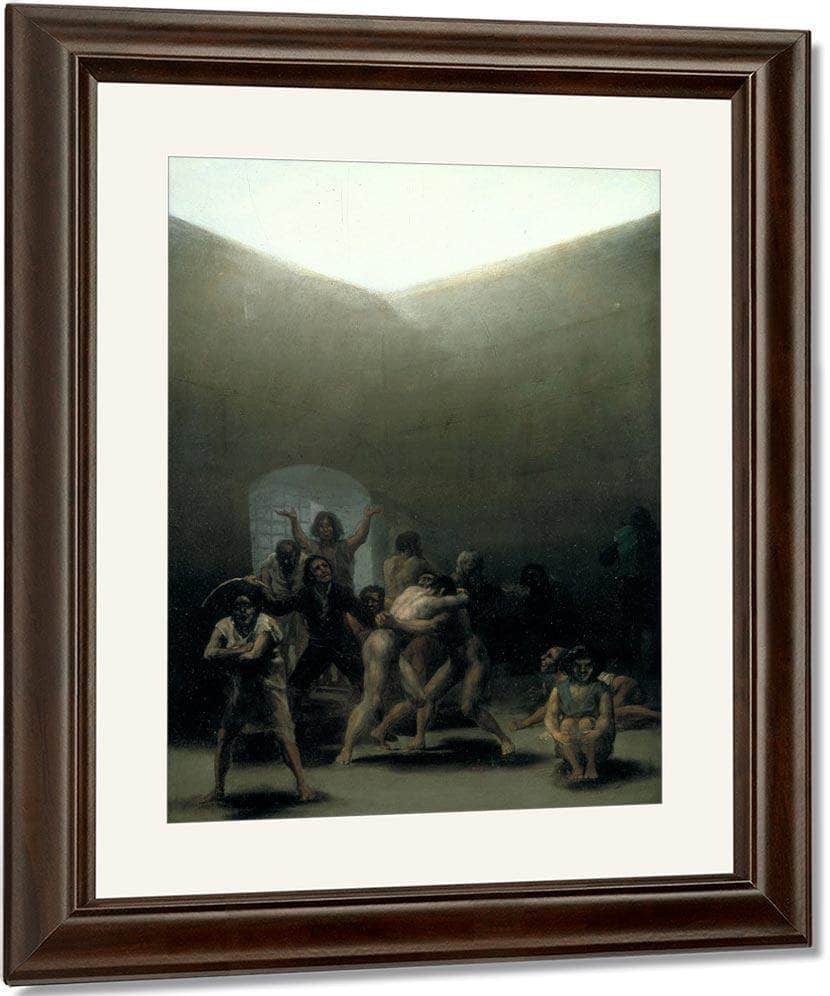 Yard With Lunatics 1794 Oil On Tin Plated Iron 43 8X32 7Cm By Francisco De Goya Fine Art Print