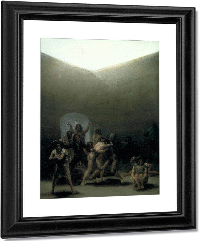 Yard With Lunatics 1794 Oil On Tin Plated Iron 43 8X32 7Cm By Francisco De Goya Fine Art Print