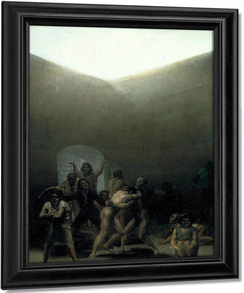 Yard With Lunatics By Francisco De Goya Fine Art Print