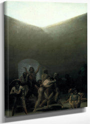 Yard With Lunatics By Francisco De Goya Fine Art Print