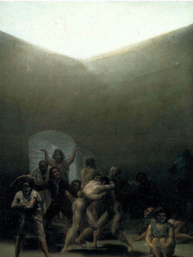 Yard With Lunatics By Francisco De Goya Fine Art Print