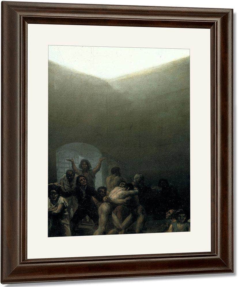 Yard With Lunatics By Francisco De Goya Fine Art Print