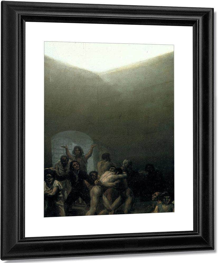 Yard With Lunatics By Francisco De Goya Fine Art Print