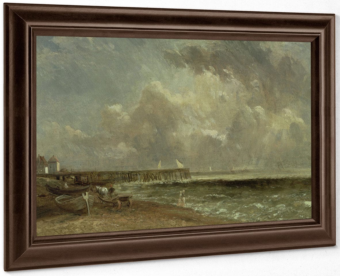 Yarmouth Pier By John Constable Fine Art Print