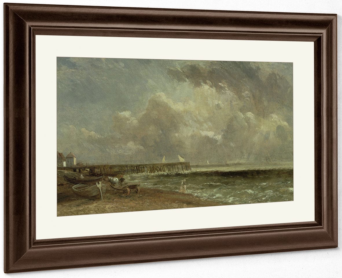 Yarmouth Pier By John Constable Fine Art Print