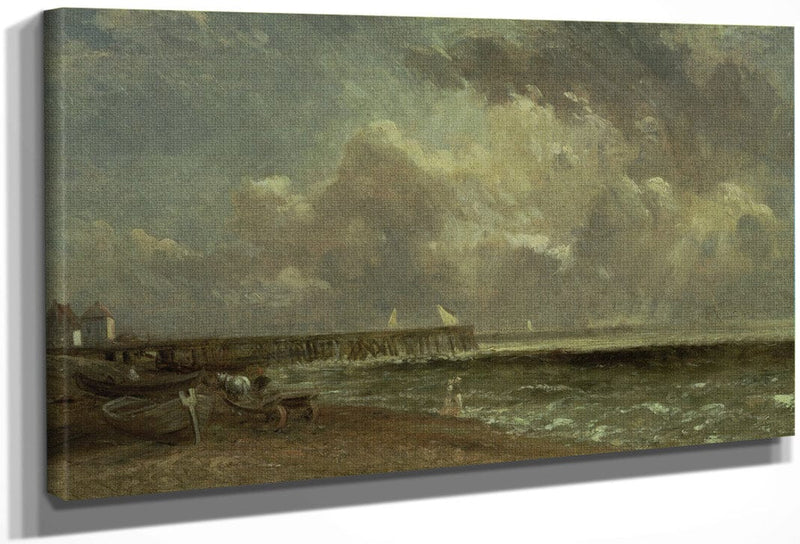 Yarmouth Pier By John Constable Fine Art Print