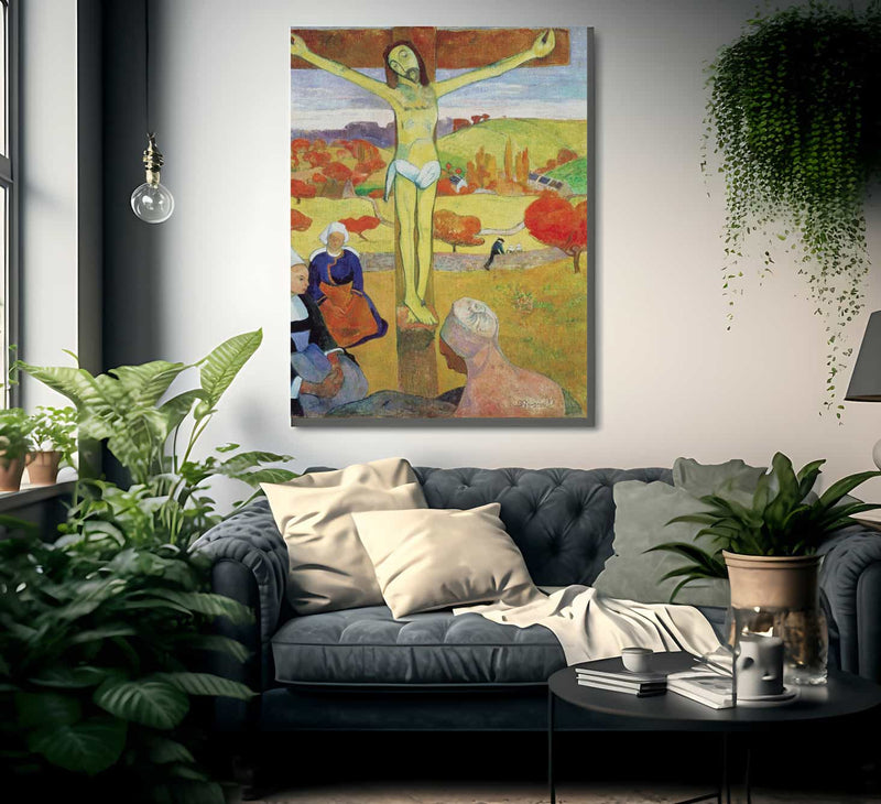 Yellow Christ By Paul Gauguin Fine Art Print