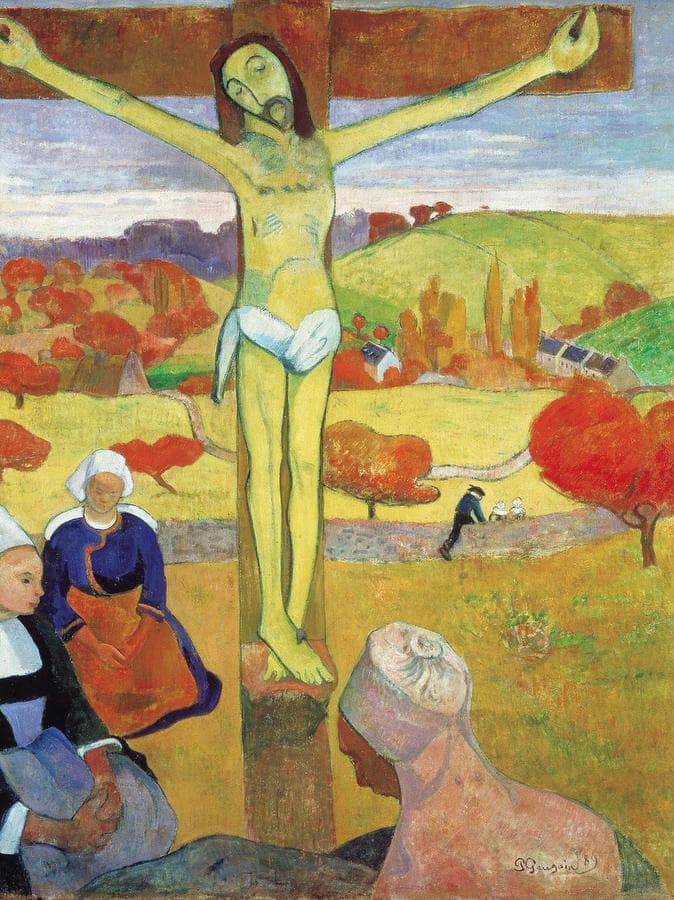 Yellow Christ By Paul Gauguin Fine Art Print