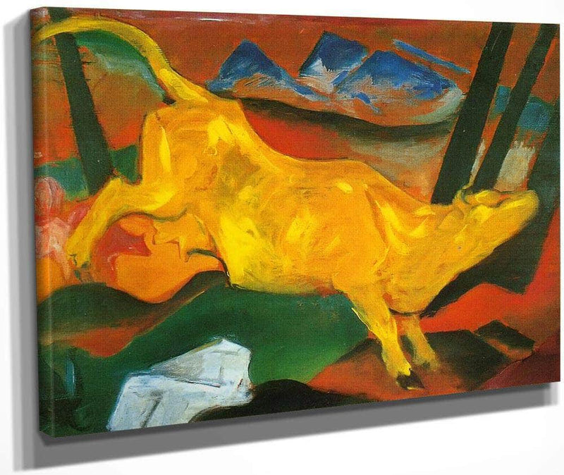 Yellow Cow By Franz Marc Fine Art Print