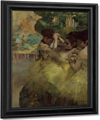 Yellow Dancers (In The Wings) By Edgar Degas Fine Art Print
