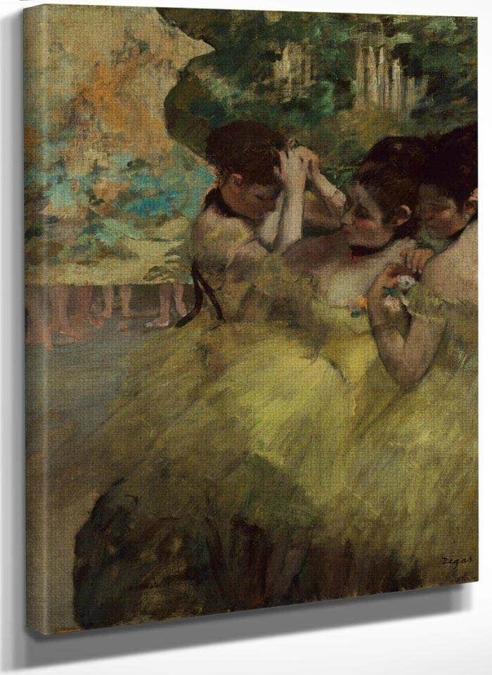 Yellow Dancers (In The Wings) By Edgar Degas Fine Art Print
