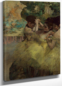 Yellow Dancers (In The Wings) By Edgar Degas Fine Art Print