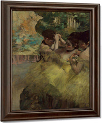 Yellow Dancers (In The Wings) By Edgar Degas Fine Art Print