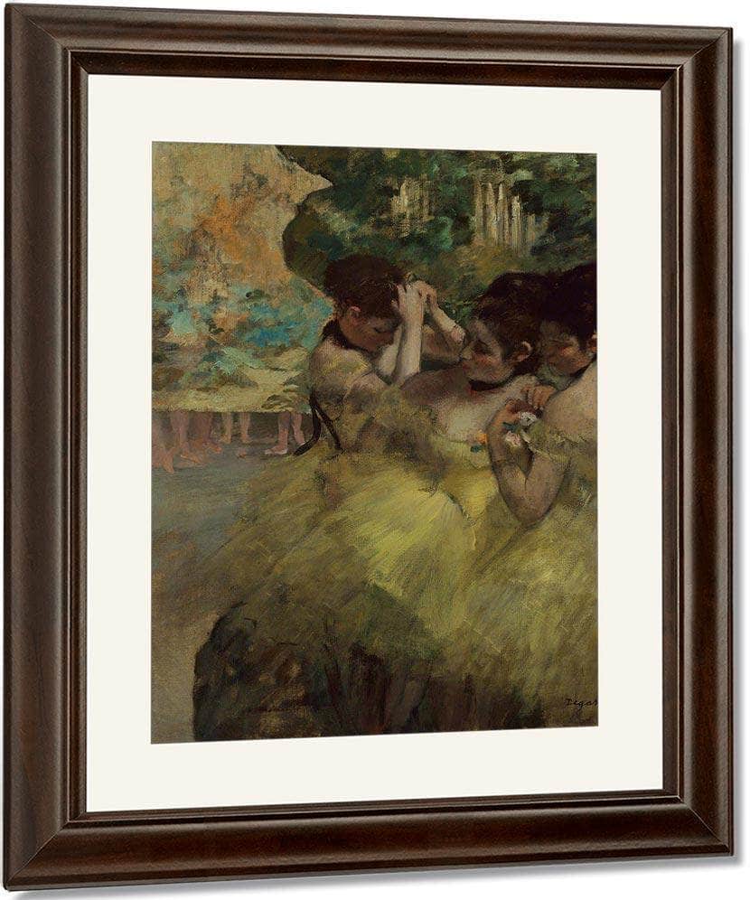 Yellow Dancers (In The Wings) By Edgar Degas Fine Art Print