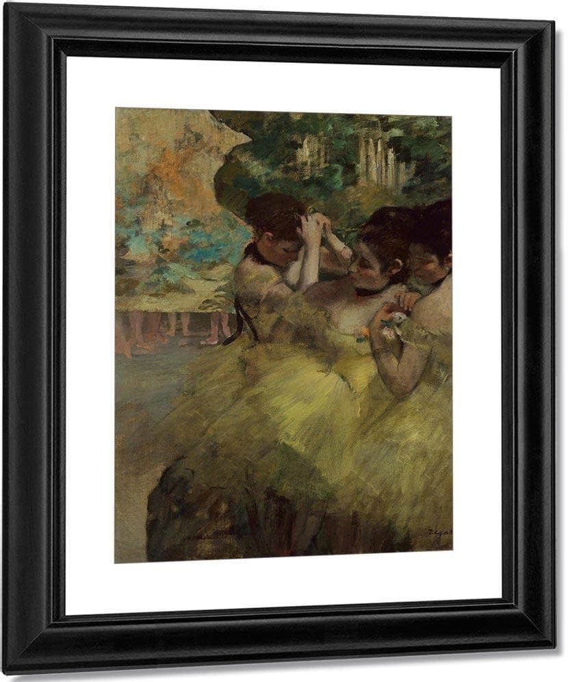 Yellow Dancers (In The Wings) By Edgar Degas Fine Art Print