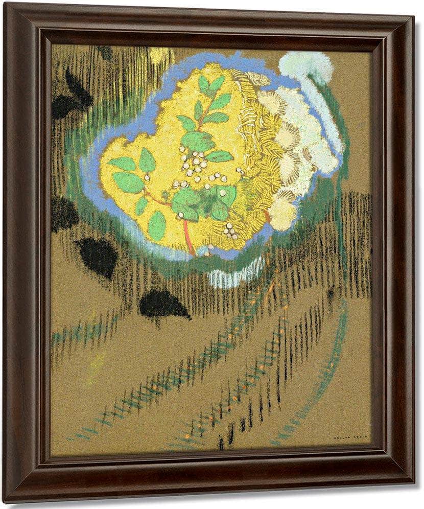 Yellow Flowers By Odilon Redon Fine Art Print