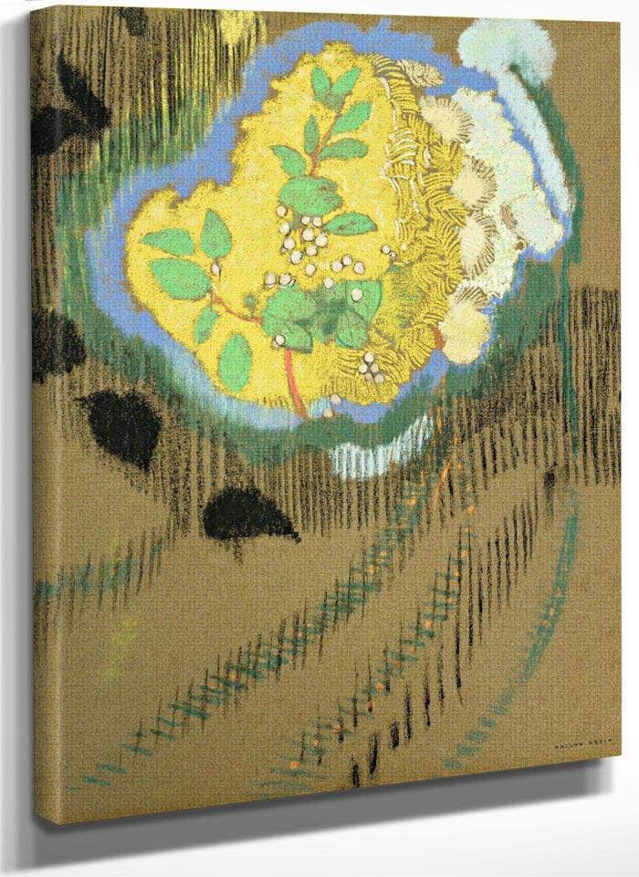 Yellow Flowers By Odilon Redon Fine Art Print