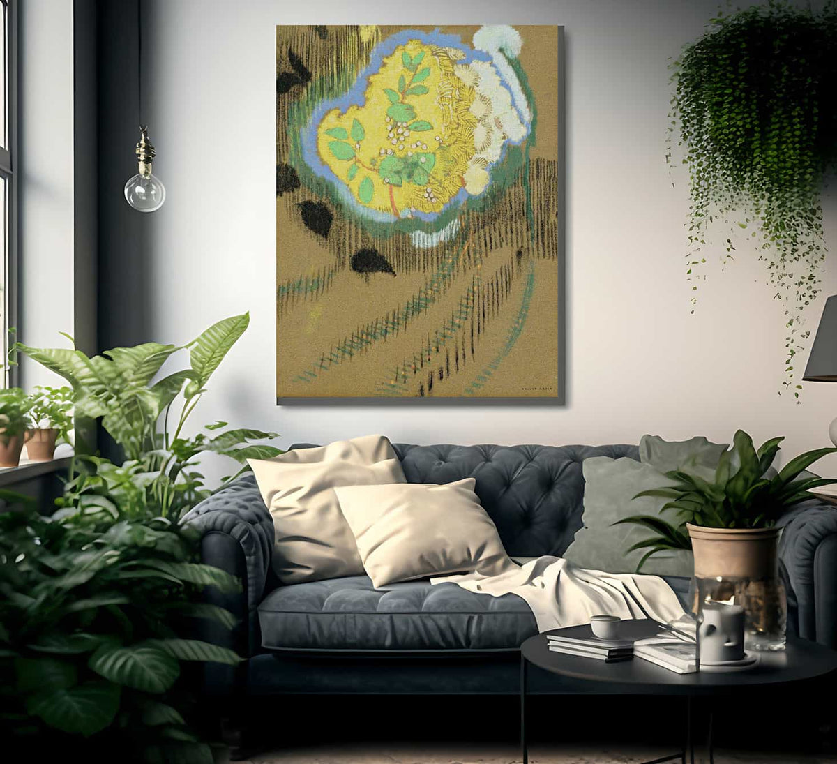 Yellow Flowers By Odilon Redon Fine Art Print