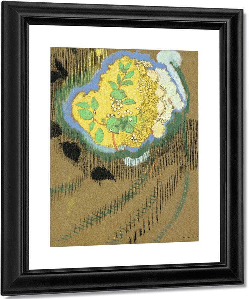 Yellow Flowers By Odilon Redon Fine Art Print