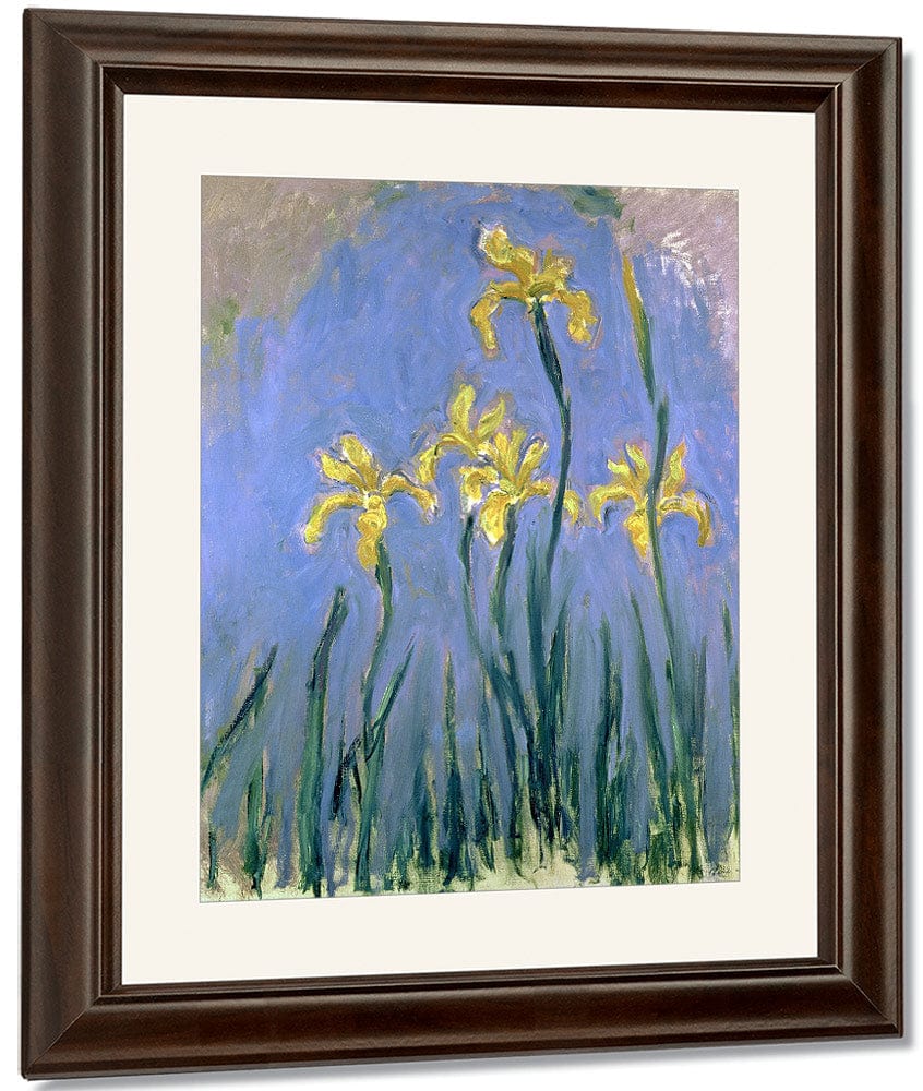 Yellow Irises By Claude Monet Fine Art Print