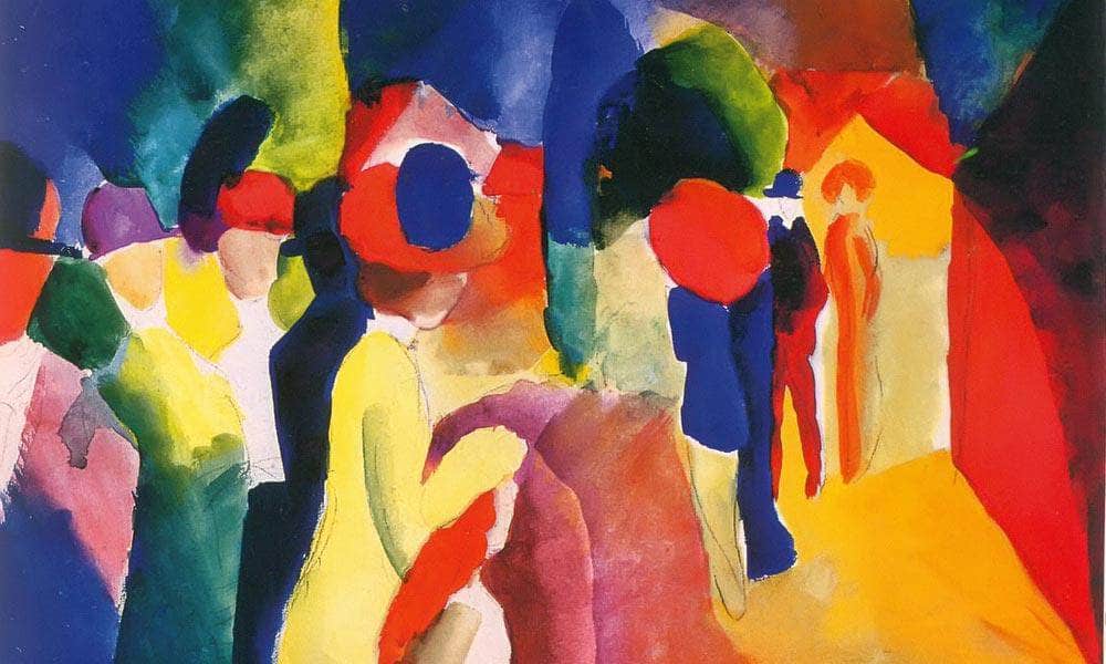 Yellow Jacket By August Macke Fine Art Print