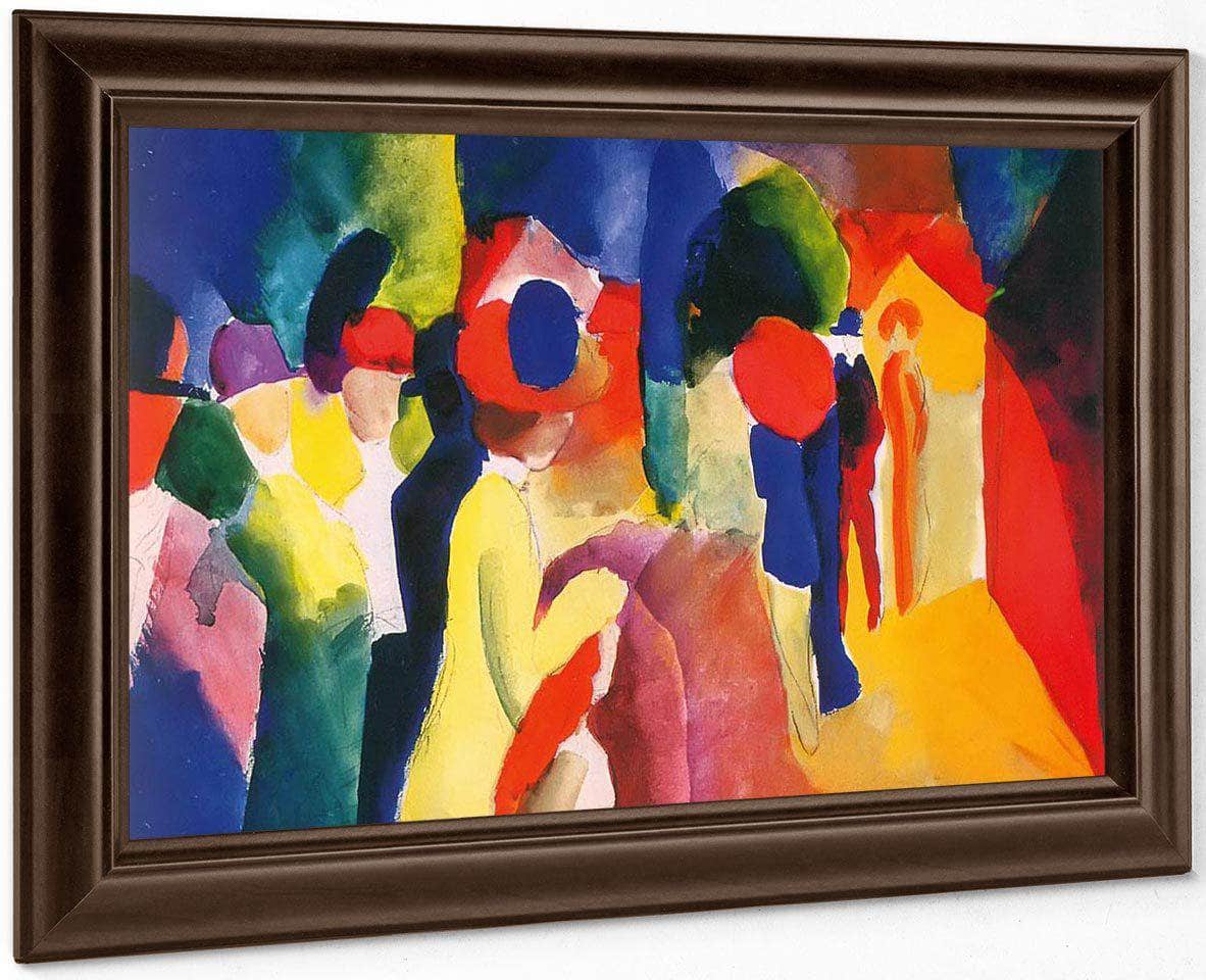 Yellow Jacket By August Macke Fine Art Print