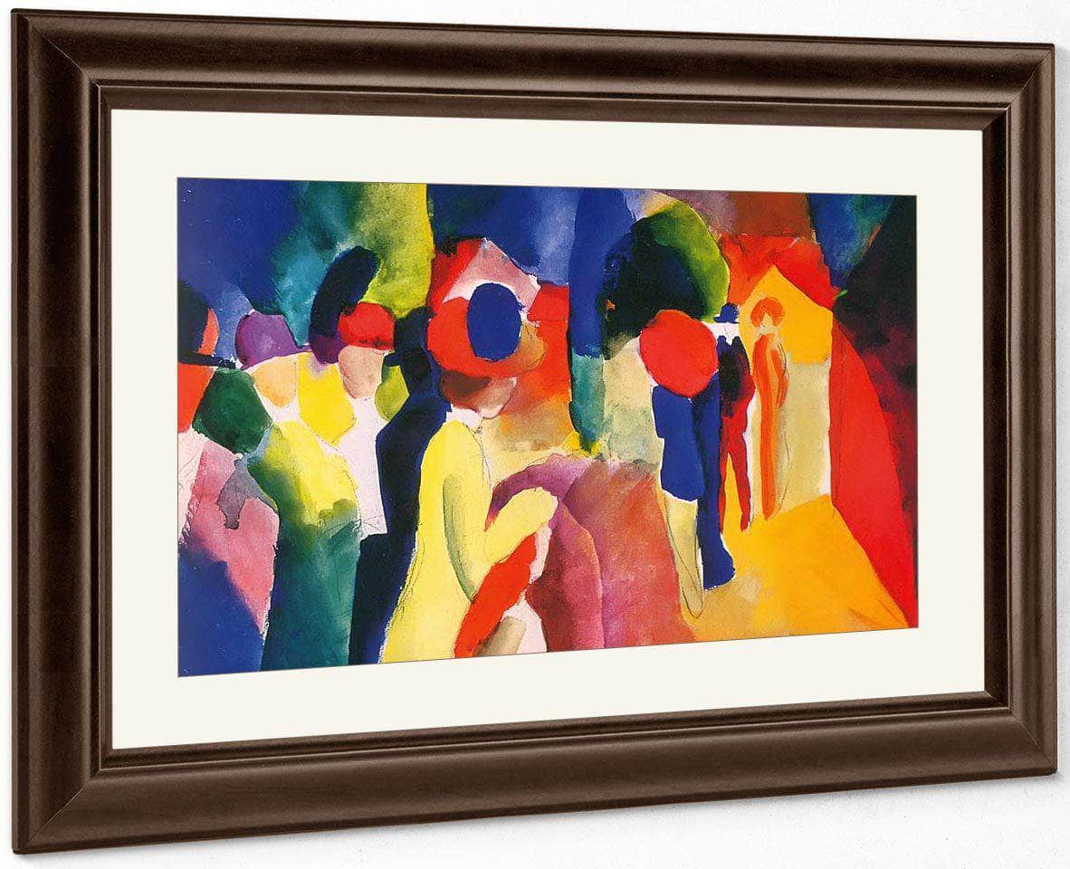 Yellow Jacket By August Macke Fine Art Print