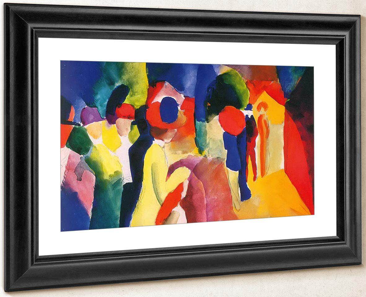 Yellow Jacket By August Macke Fine Art Print