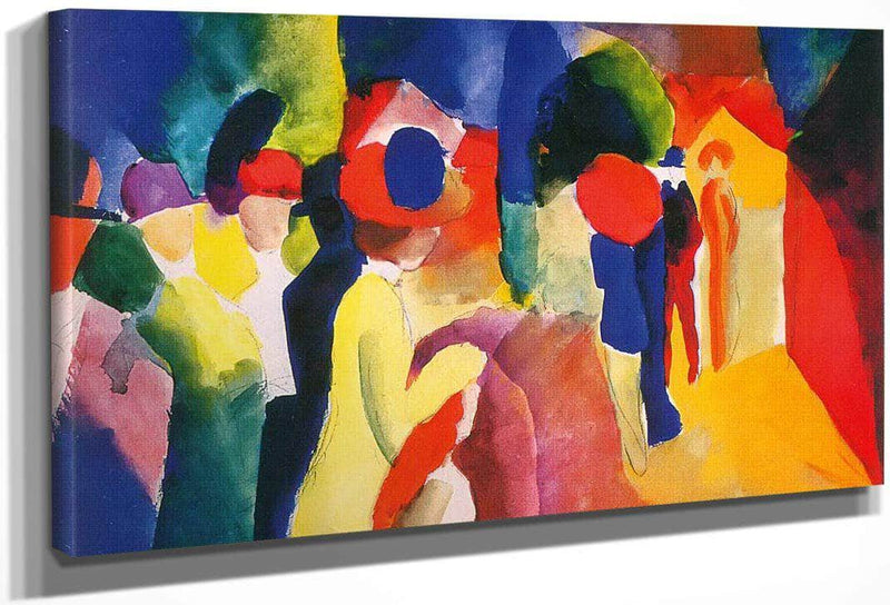 Yellow Jacket By August Macke Fine Art Print