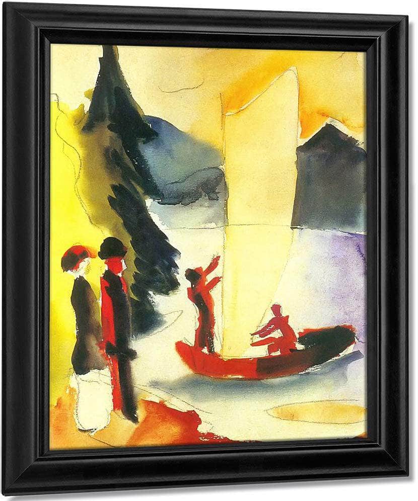 Yellow Sail By August Macke Fine Art Print