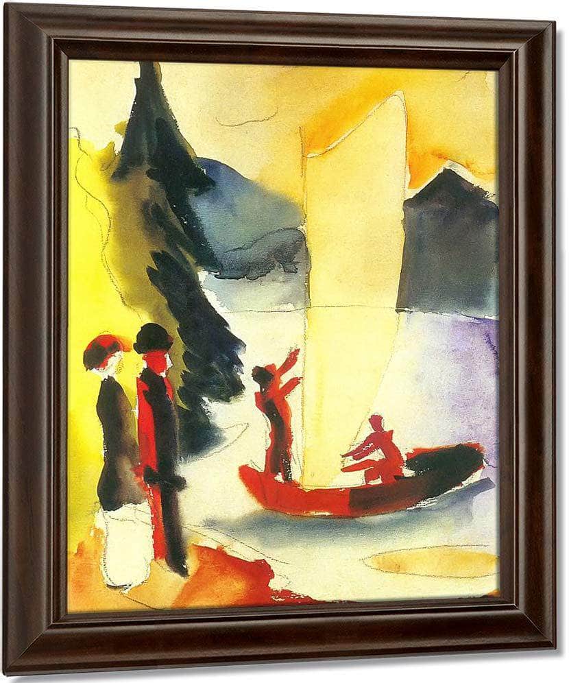 Yellow Sail By August Macke Fine Art Print