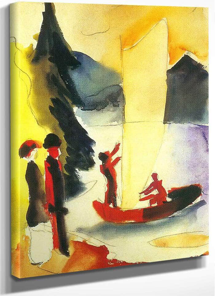 Yellow Sail By August Macke Fine Art Print