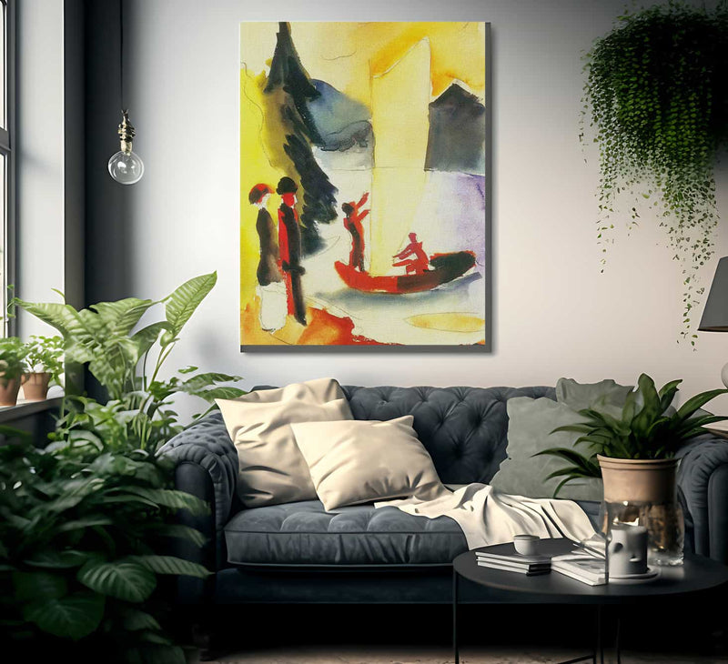 Yellow Sail By August Macke Fine Art Print