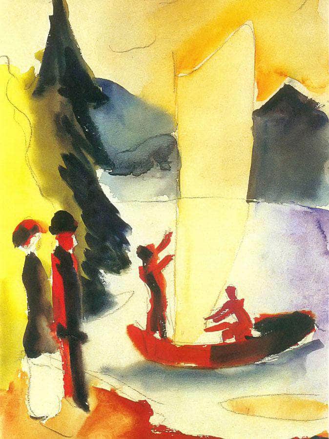 Yellow Sail By August Macke Fine Art Print