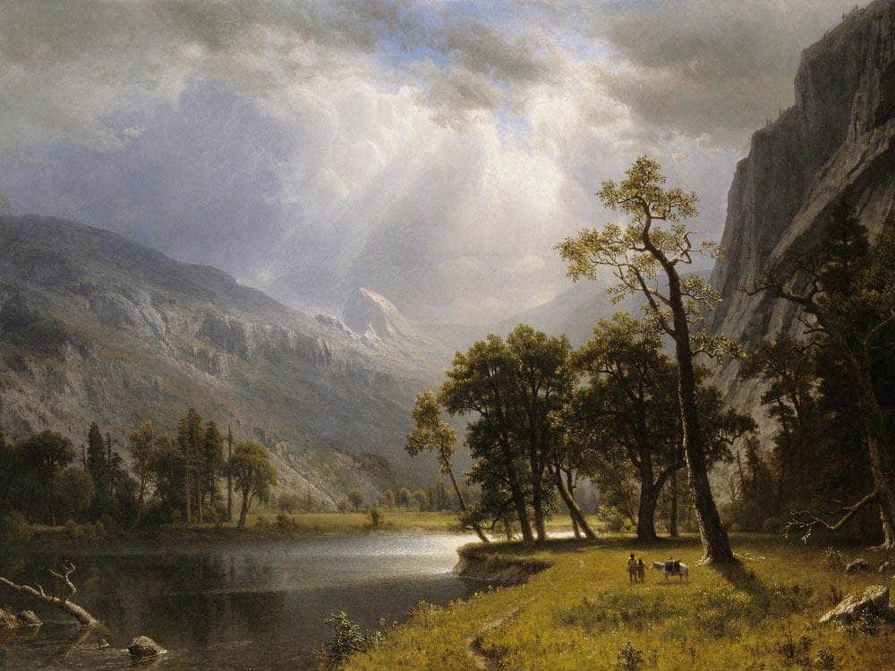 Yosemite Valley (Formerly Half Dome Yosemite Valley) By  Bierstadt, Albert Fine Art Print