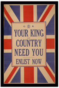 You Iking Country Need You  Vintage Poster Fine Art Print