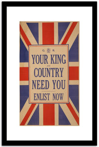 You Iking Country Need You  Vintage Poster Fine Art Print