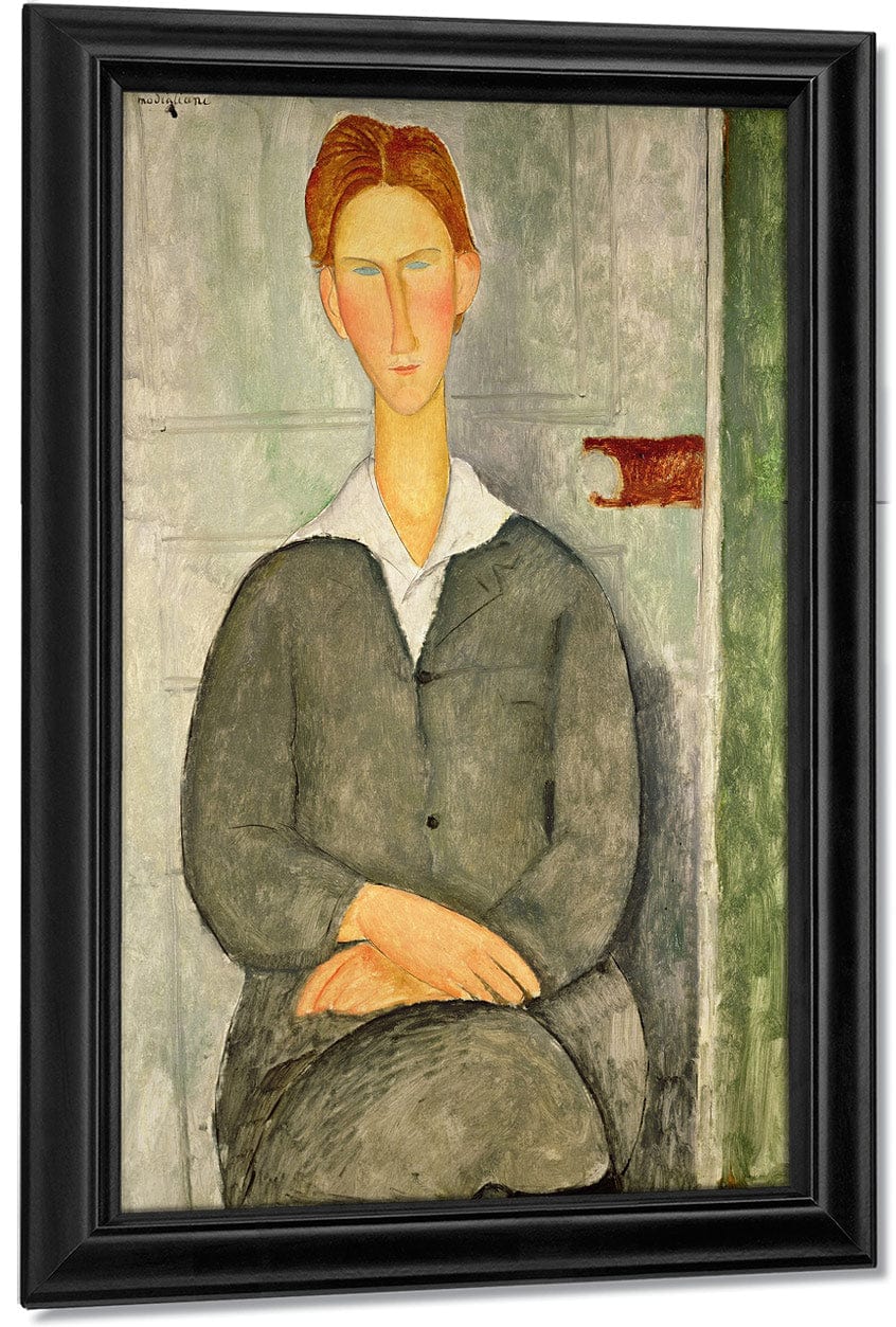 Young Boy With Red Hair By Amedeo Modigliani Fine Art Print