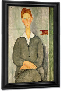 Young Boy With Red Hair By Amedeo Modigliani Fine Art Print