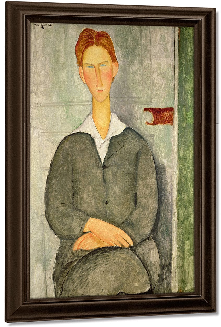 Young Boy With Red Hair By Amedeo Modigliani Fine Art Print